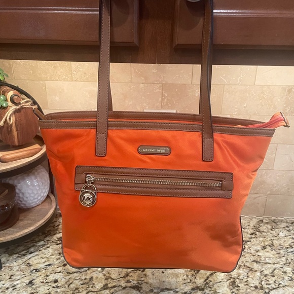 Michael Kors Handbags - Michael Kors Orange Tote Bag